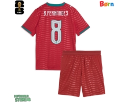 Portugal Bruno Fernandes #8 Replika Babytøj Hjemmebanesæt Børn VM 2026 Kortærmet (+ Korte bukser)
